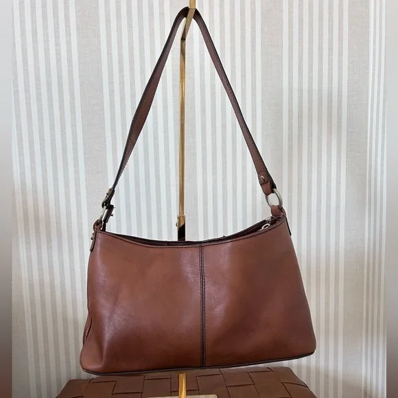 Etienne Aigner Vintage brown leather & suede patchwork shoulder bag - Picture 3 of 10